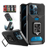 Heavy Duty Armor iPhone Case with Card Holder - HoHo Cases