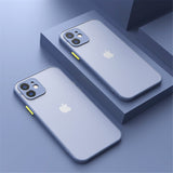 Luxury Matte Shockproof iPhone Case - HoHo Cases For iPhone 13 Mini / Gray
