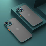 Luxury Matte Shockproof iPhone Case - HoHo Cases For iPhone 13 Mini / Dark Green