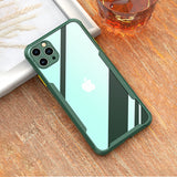 Luxury Shockproof Clear iPhone Case - HoHo Cases For iPhone 12 Mini / Black Green