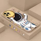 Funny Astronaut iPhone Case with Lanyard - HoHo Cases