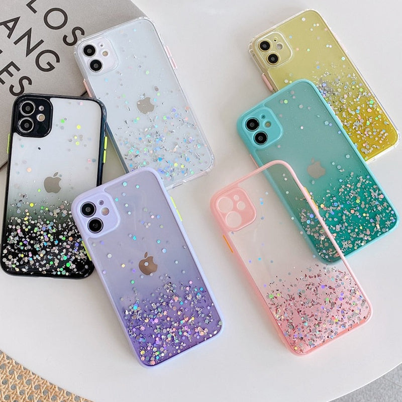 Adorable Clear Glitter iPhone Case - HoHo Cases