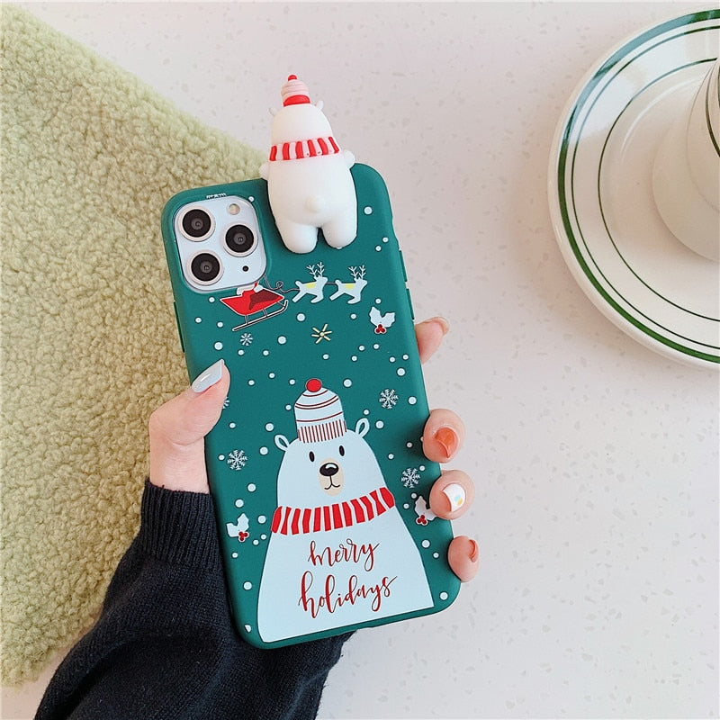 Cute Christmas Santa iPhone Case - HoHo Cases for iphone 11 / J
