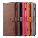 Vintage Leather Wallet Samsung Galaxy Case