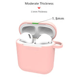 Candy Color Silicone Apple AirPods Case with Hooks - HoHo Cases