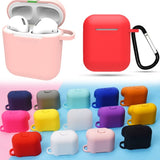 Candy Color Silicone Apple AirPods Case with Hooks - HoHo Cases