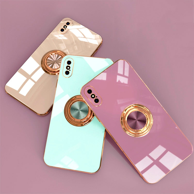Luxury Plating Silicone iPhone Case - HoHo Cases