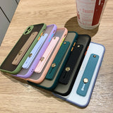 Matte Shockproof iPhone Case with Wristband Holder - HoHo Cases