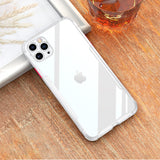 Luxury Shockproof Clear iPhone Case - HoHo Cases For iPhone 12 Mini / White