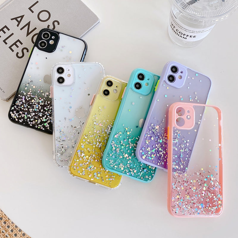 Adorable Clear Glitter iPhone Case - HoHo Cases