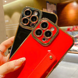 Luxury Plating Wrist Strap iPhone Case - HoHo Cases