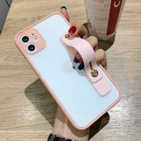 Matte Shockproof iPhone Case with Wristband Holder - HoHo Cases