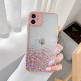 Adorable Clear Glitter iPhone Case - HoHo Cases For iPhone 11 / Pink