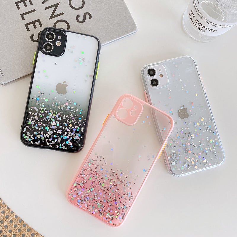 Adorable Clear Glitter iPhone Case - HoHo Cases