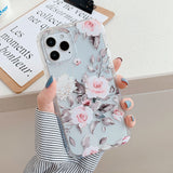 Cute Floral Transparent iPhone Case - HoHo Cases For iPhone 14 / f