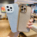 Plating Glitter Paper iPhone Case - HoHo Cases