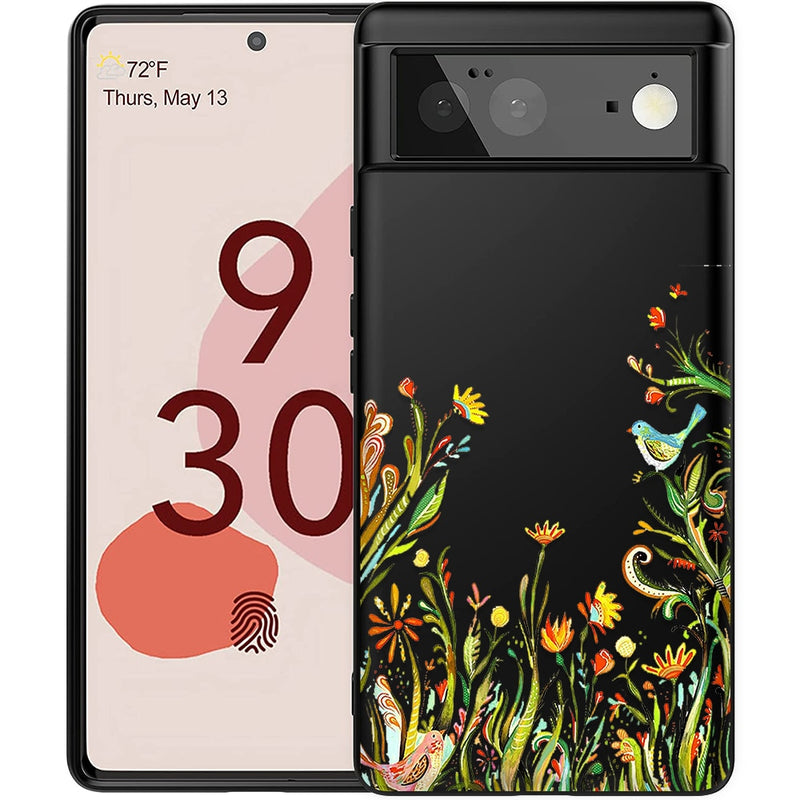 Flora Fauna Silicone Google Pixel Case - HoHo Cases Google Pixel 7 Pro / LHN0270
