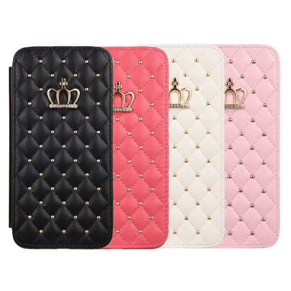 Cute Crown Leather iPhone Case - HoHo Cases