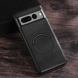 Leather Magnetic Charge Google Pixel Case - HoHo Cases Google Pixel 7 / Black