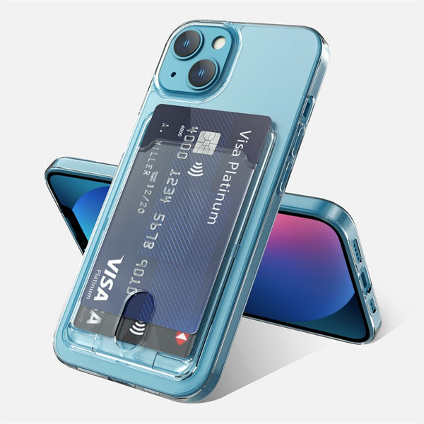 Crystal Transparent iPhone Case with Wallet - HoHo Cases For iPhone 11 / Clear