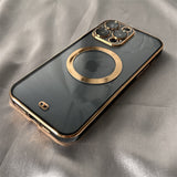 6D Plating Clear MagSafe iPhone Case - HoHo Cases