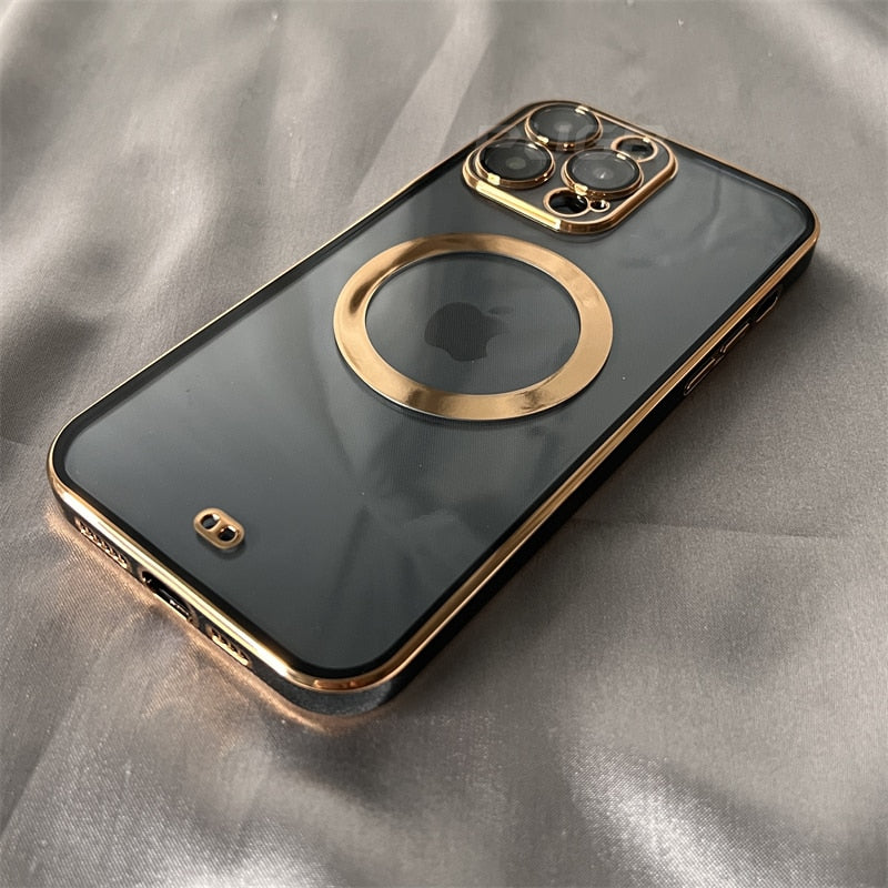 6D Plating Clear MagSafe iPhone Case - HoHo Cases