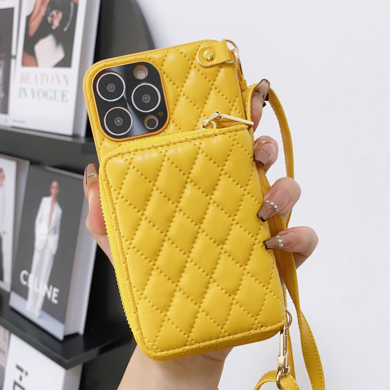 Zipper Wallet Leather iPhone Case - HoHo Cases