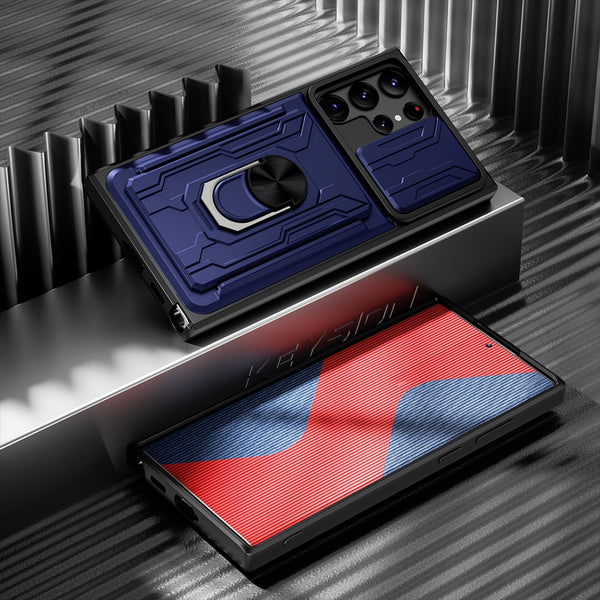 Armor Camera Protection Samsung Galaxy Case - HoHo Cases Samsung Galaxy S23 Ultra / Navy Blue