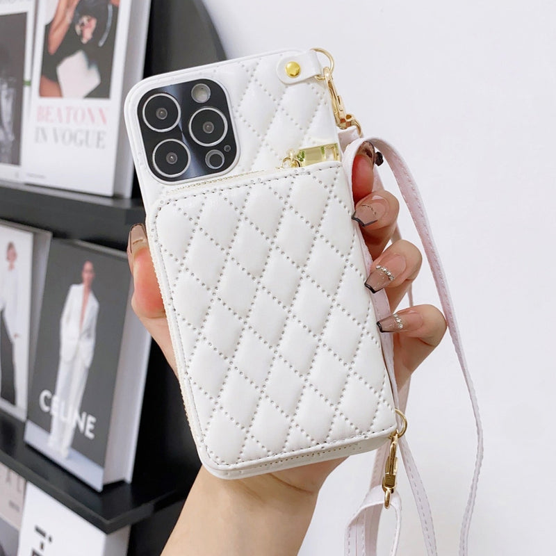Zipper Wallet Leather iPhone Case - HoHo Cases