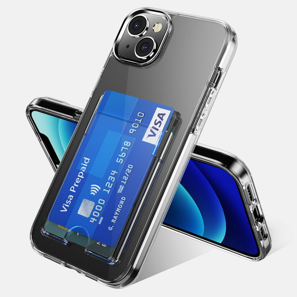 Trendy Shockproof Wallet Clear iPhone Case - HoHo Cases