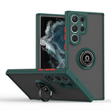Magnetic Ring Matte Samsung Galaxy Case - HoHo Cases Samsung Galaxy S20 / Dark Green