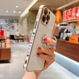 Plating Love Heart iPhone Case - HoHo Cases