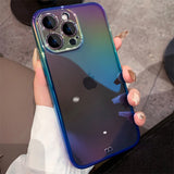 Colorful Transparent iPhone Case - HoHo Cases for iPhone 14 Pro Max / Blue