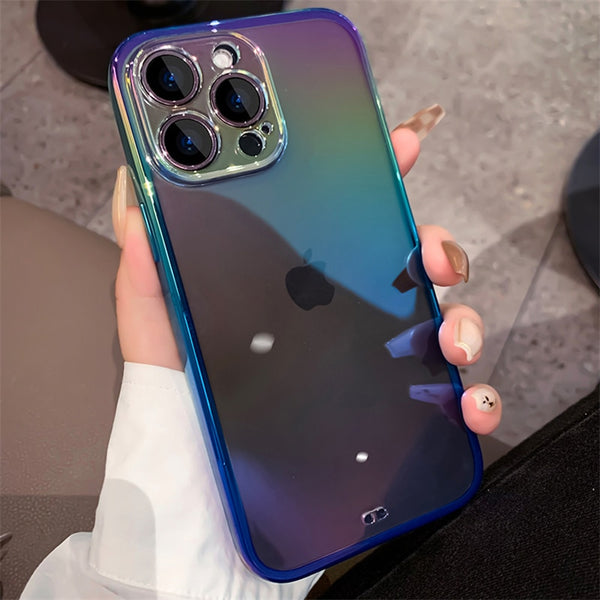Colorful Transparent iPhone Case - HoHo Cases for iPhone 14 Pro Max / Blue
