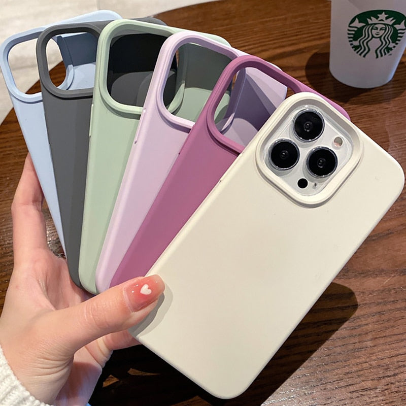 Liquid Silicone Matte iPhone Case