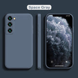 Elegant Liquid Silicone Samsung Galaxy Case - HoHo Cases Samsung Galaxy S22 Ultra / Space Gray