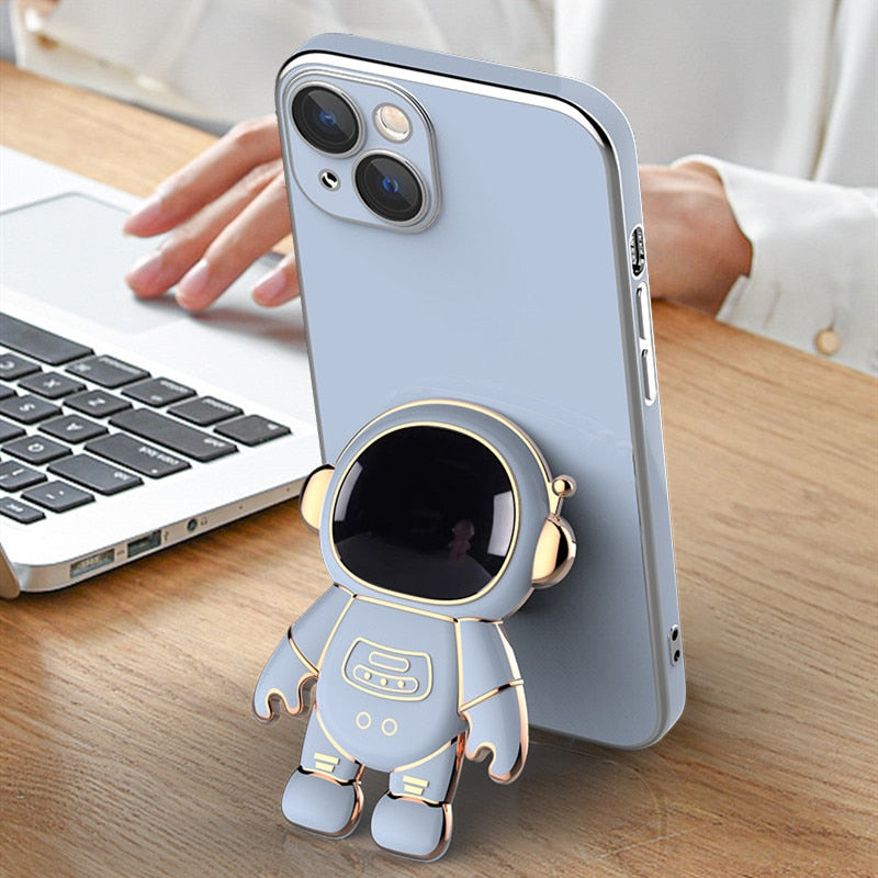 3D Astronaut iPhone Case with Holder - HoHo Cases