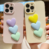Cute Love Heart Candy Color iPhone Case - HoHo Cases