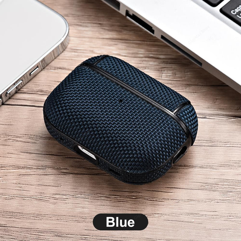 Waterproof Nylon Cloth AirPods Cover - HoHo Cases For Airpods Pro 2 / Blue