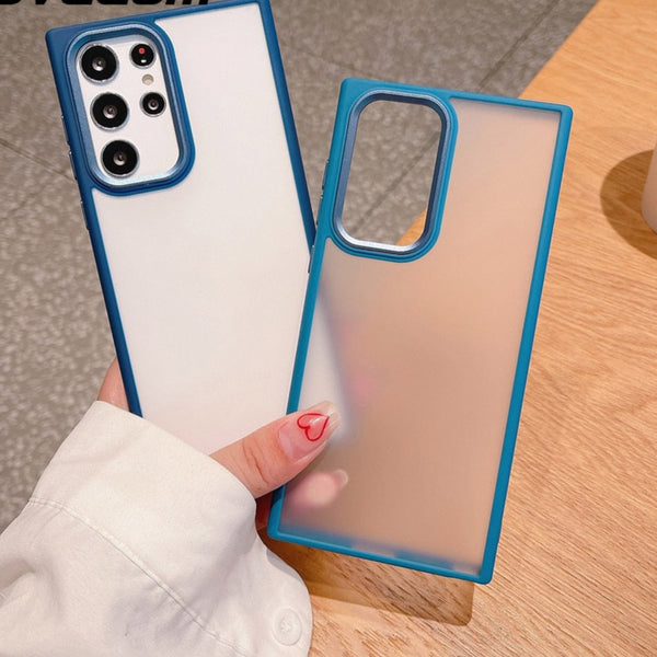Armor Shockproof Matte Clear Samsung Case - HoHo Cases