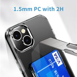 Trendy Shockproof Wallet Clear iPhone Case - HoHo Cases