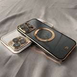 6D Plating Clear MagSafe iPhone Case - HoHo Cases