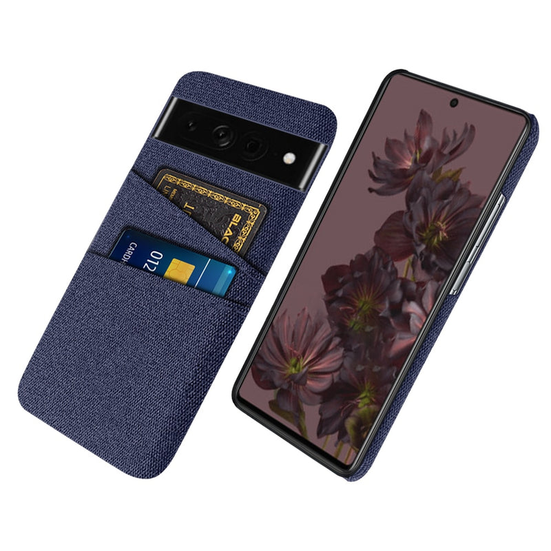 Luxury Fabric Dual Card Google Pixel Phone Cover - HoHo Cases