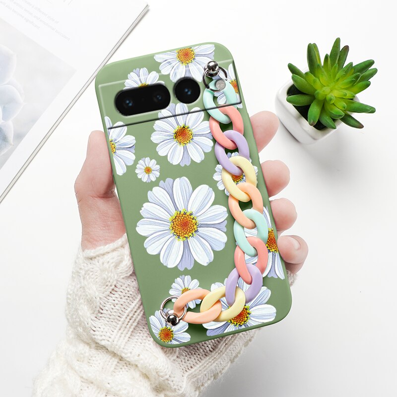 Cartoon Print Wrist Chain Google Pixel Case - HoHo Cases Google Pixel 7 (5G) / E1