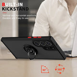 Magnetic Ring Matte Samsung Galaxy Case - HoHo Cases