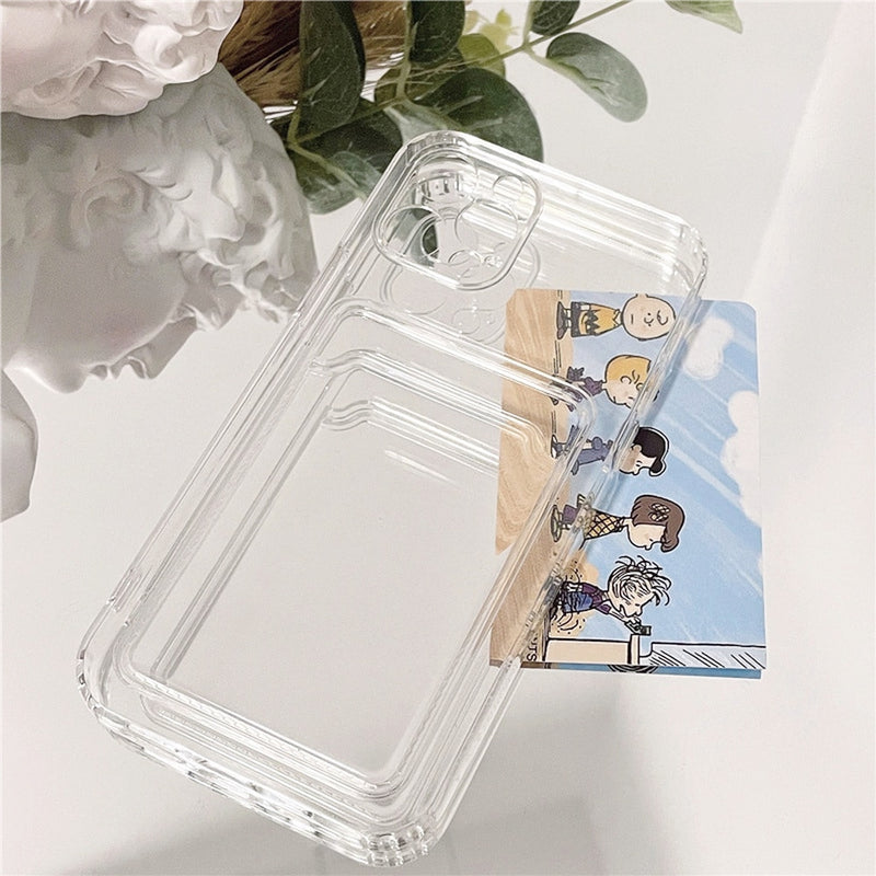 Transparent Wallet Card iPhone Case - HoHo Cases
