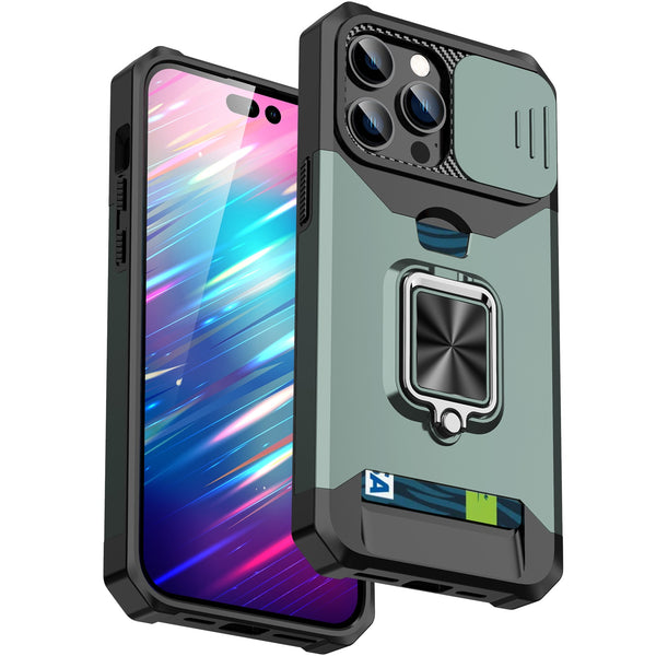 Rugged Armor iPhone Case with Wallet - HoHo Cases