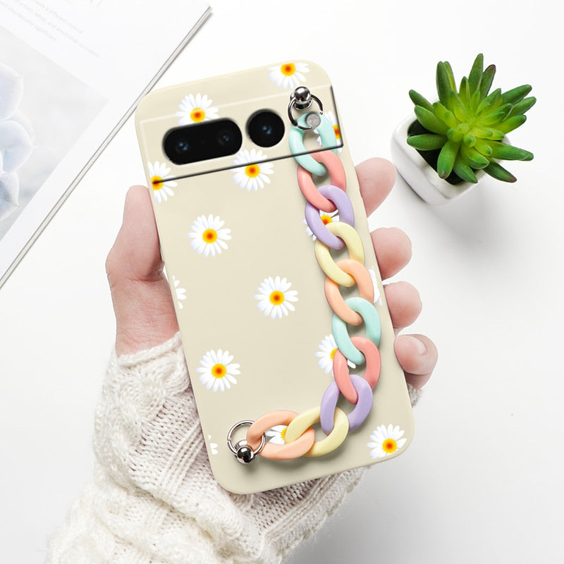Cartoon Print Wrist Chain Google Pixel Case - HoHo Cases Google Pixel 7 (5G) / S1