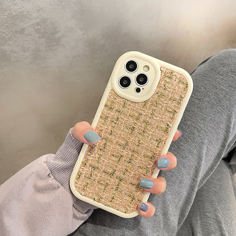 Fashionable Embroidery Plush iPhone Case - HoHo Cases