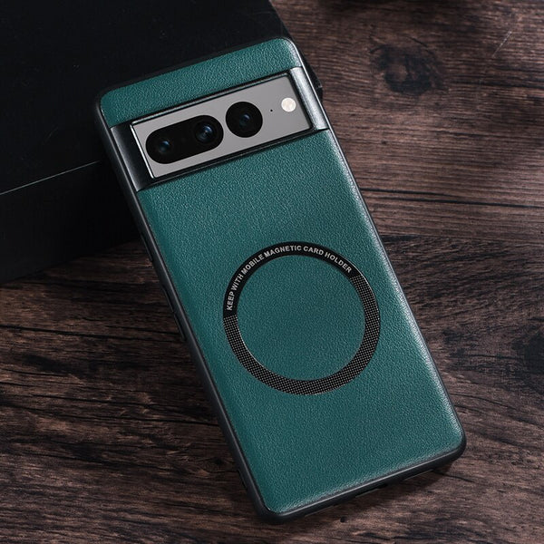 MagSafe Leather Google Pixel Case - HoHo Cases Google Pixel 7 / Dark Green